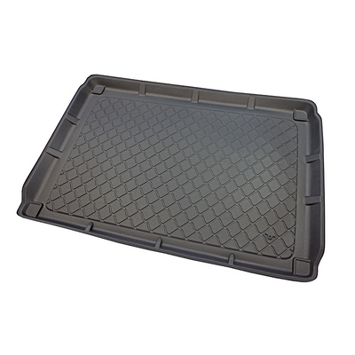 Car Leather Boot Liner Mats For Peugeot 5008 II 7-Seat 2017-2022 2023 2024 2025, Rear Trunk Cargo Pad Luggage Tray Protector Non-Slip Durable